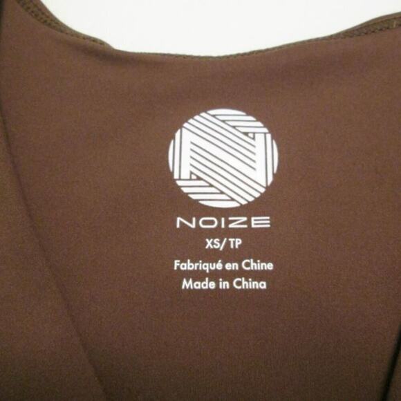 NOIZE Prisha Cutout Crisscross Sports Bra-Coffee-XS-NWT - Picture 6 of 14